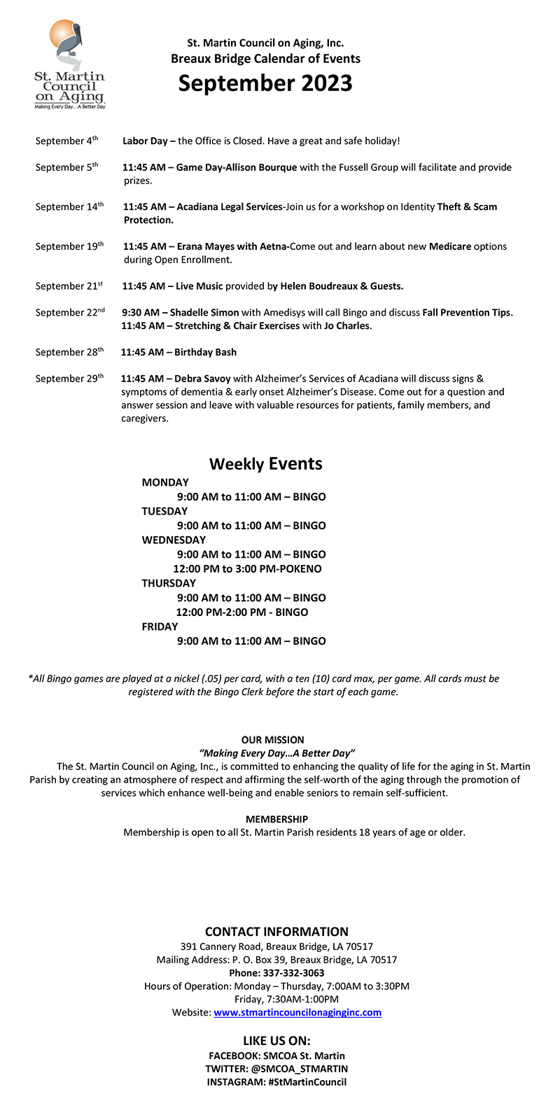 SMCOA Calendar of Events_FY 2023 24 BB September