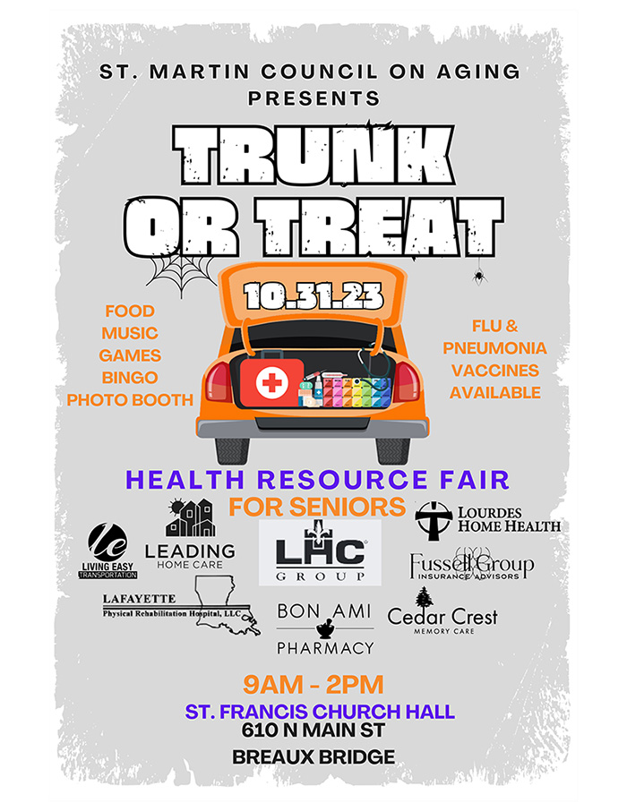 St martin council on aging Presents - Trunk or Treat